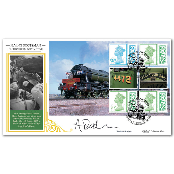 2023 Flying Scotsman PSB BLCS Cover 4 - (P4) Defin Pane Signed Andrew Roden