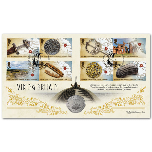2024 Viking Britain Stamps Coin Cover