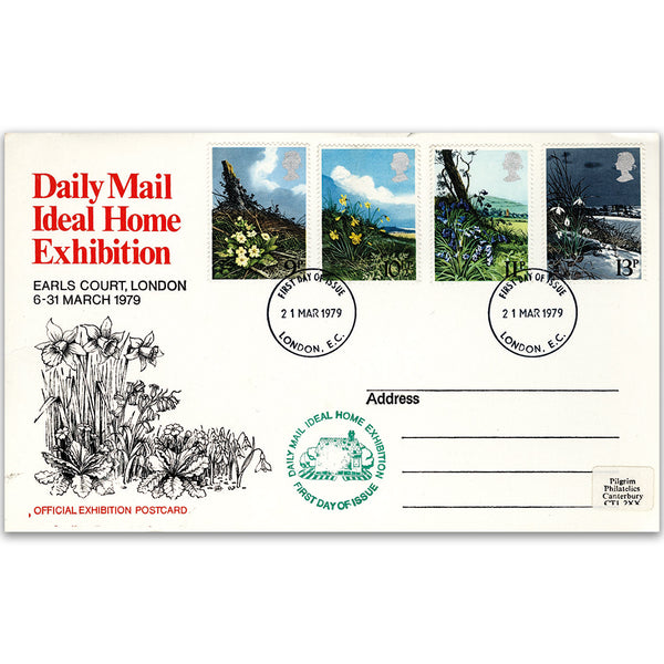 1979 Spring Flowers - Ideal Home Exhibition Card
