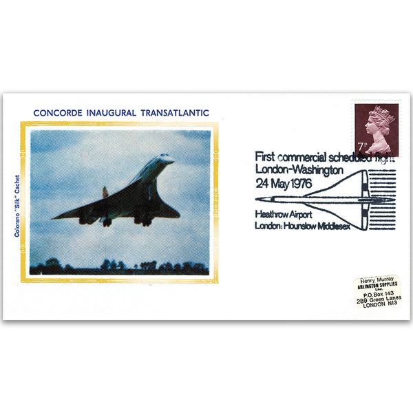 1976 Concorde Inaugural Transatlantic - London-Washington