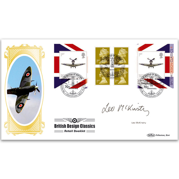 2010 British Design Classics Retail Booklet 4 (Spitfire) BLCS 5000 - Signed by Leo McKinstry