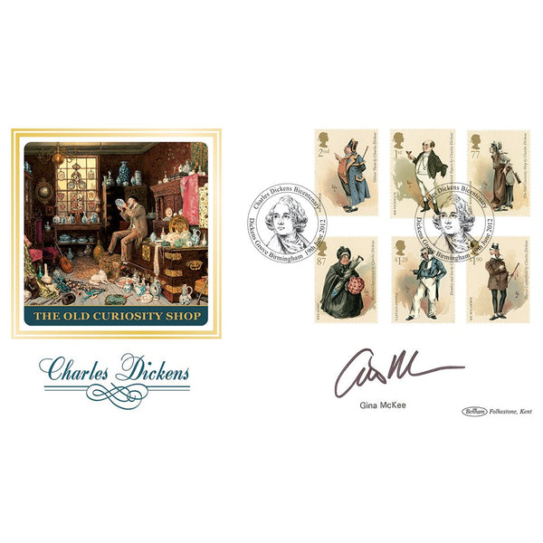 2012 Charles Dickens Stamps BLCS 2500 - Signed by Gina McKee