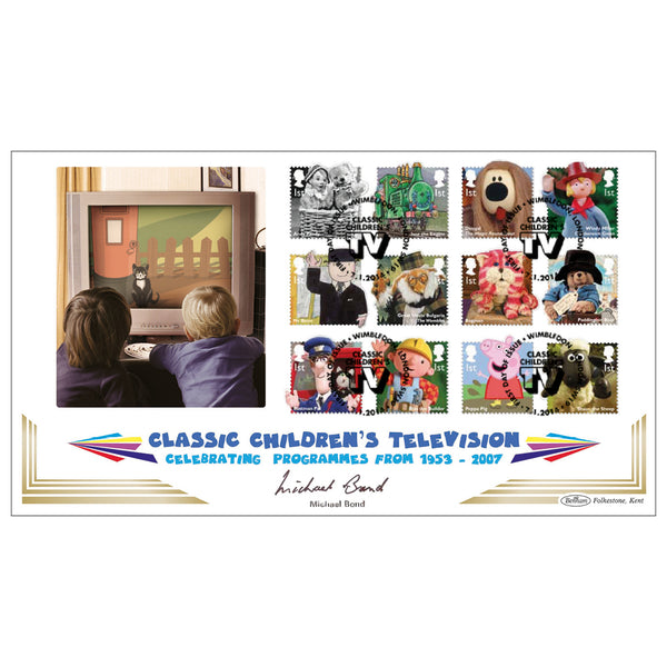 2014 Classic Childrens TV Stamps BLCS 2500 - Signed Michael Bond