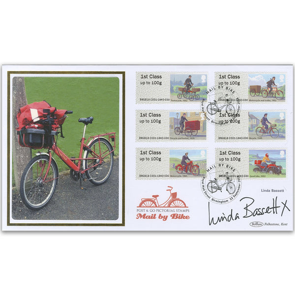 2018 Post & Go - Mail by Bike BLCS 2500 - Signed Linda Bassett