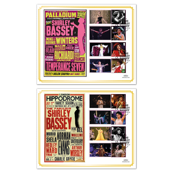 2023 Dame Shirley Bassey Collector Sheet BLCS 5000 Pair of Covers