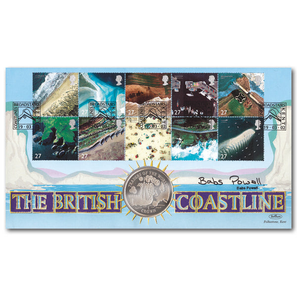 2002 Coastlines Coin Cover - Signed by Babs Powell