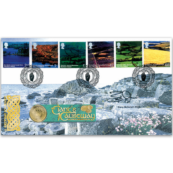 2004 British Journey: Northern Ireland Coin Cover - Signed by Barry McGuigan