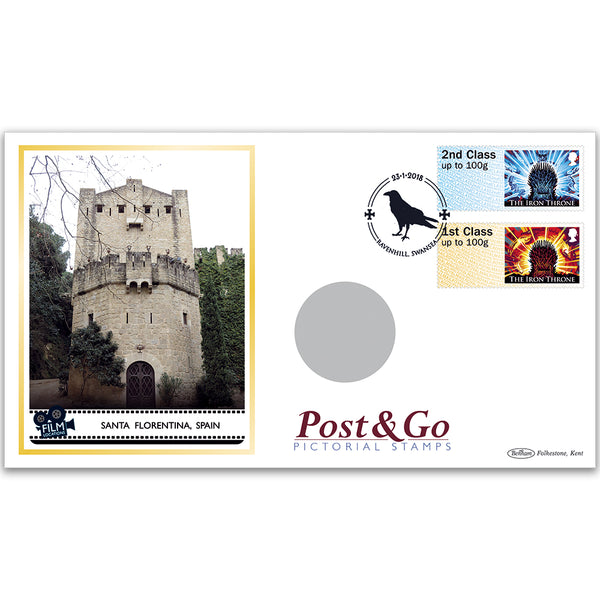 2018 Game of Thrones Post & Go Stamps Coin Cover