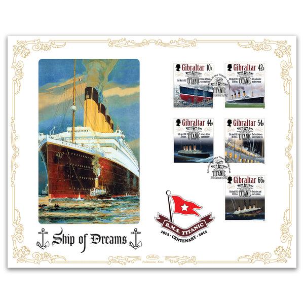 2012 Centenary of the Titanic Cover 1 - Gibraltar