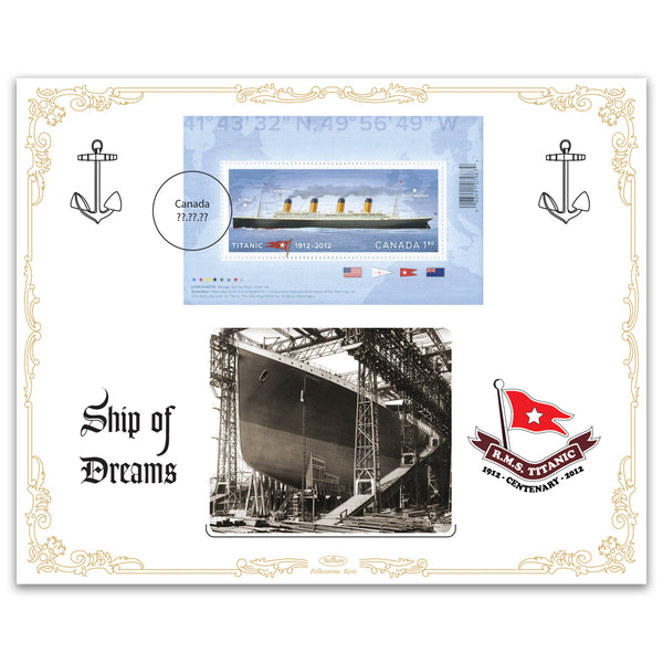 2012 Centenary of the Titanic Cover 6 - Canada