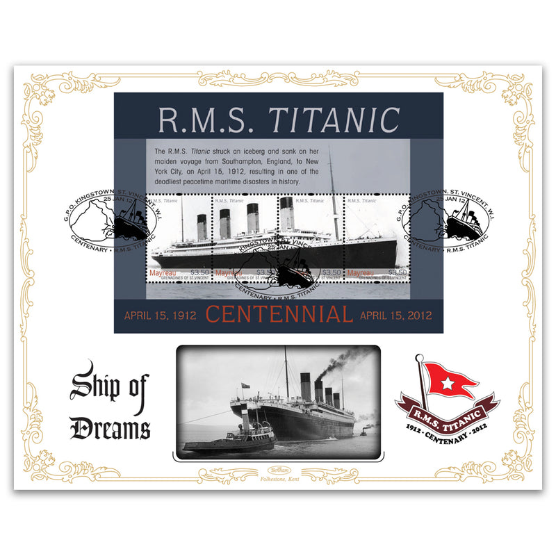 2012 Centenary of the Titanic Cover 9 - Mayreau, St. Vincent