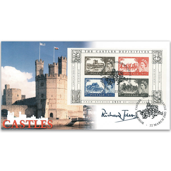 2005 Castles High Values 50th M/S -  Signed by Sir Richard Johns