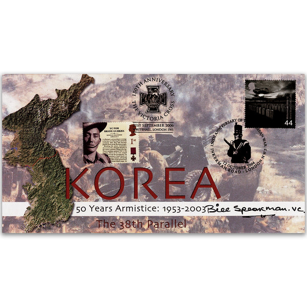 2004 Victoria Cross 150th - Korea - Signed by Bill Speakman VC