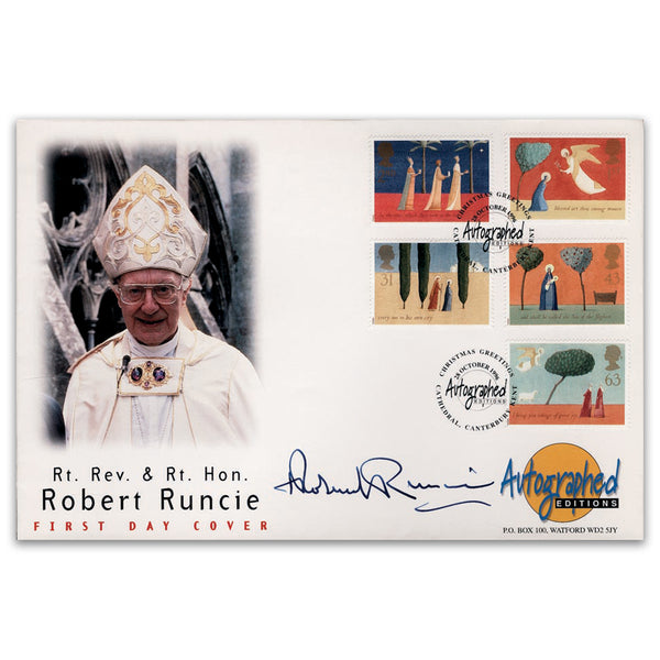 1996 Christmas - Autographed Editions - Signed by Rt. Rev & Rt. Hon. Robert Runcie