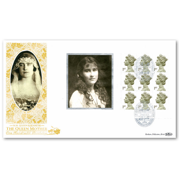 2000 Queen Mother's 100th Birthday PSB GOLD 500 - 9 x Defin Pane