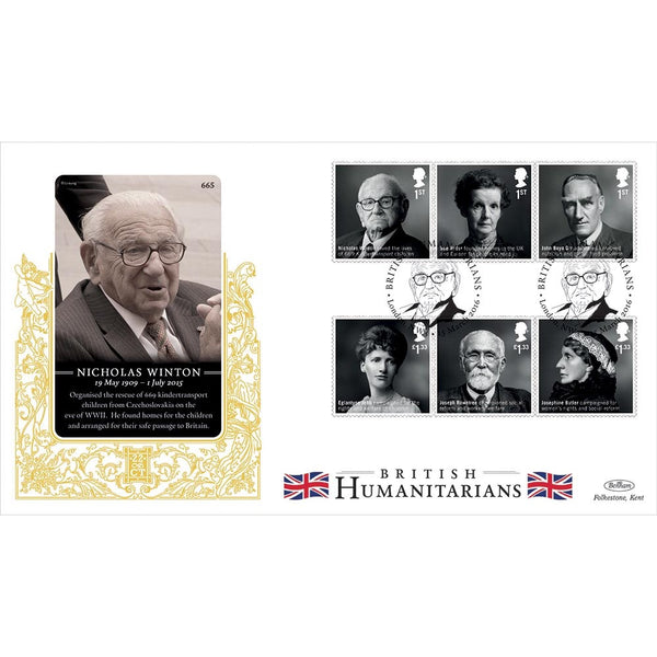 2016 British Humanitarians Stamps GOLD 500