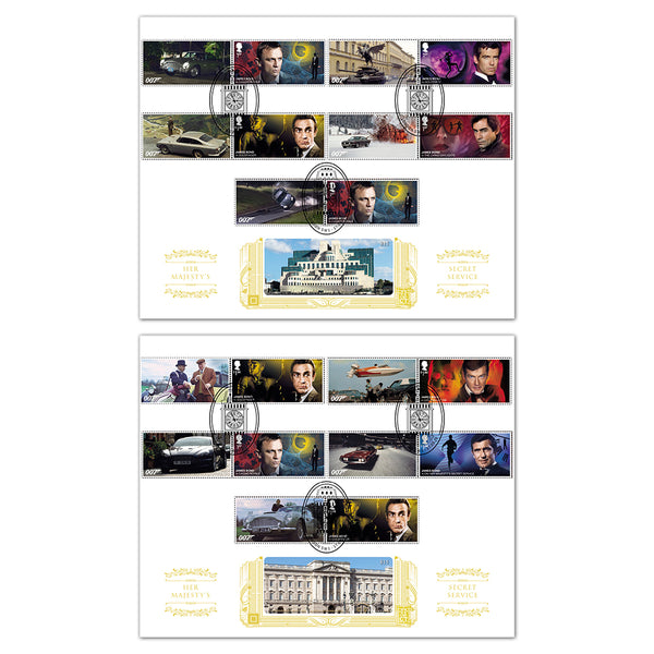 2020 James Bond Generic Sheet Gold 500 Pair of Covers