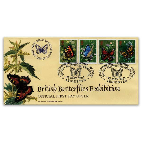1981 Butterflies - Leicester H/S & Cachet
