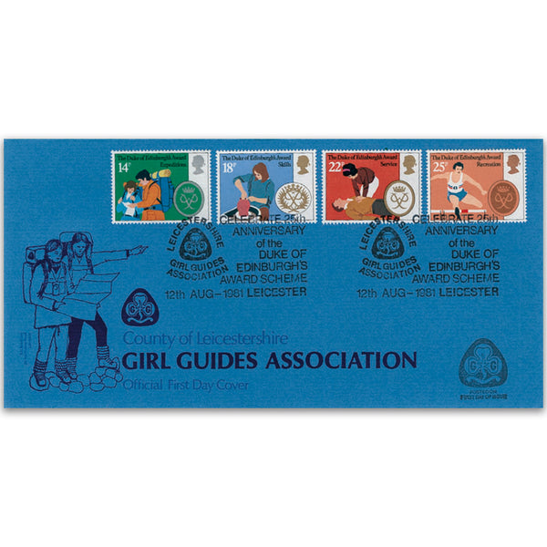 1981 Duke of Edinburgh Award 25th - Girl Guides Official - Leicester