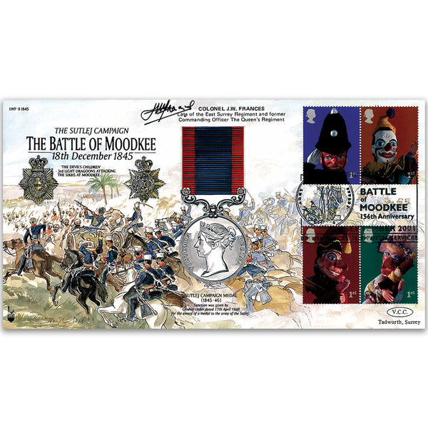 2001 Battle of Moodkee 1845 - Signed by Col. J. W. Frances