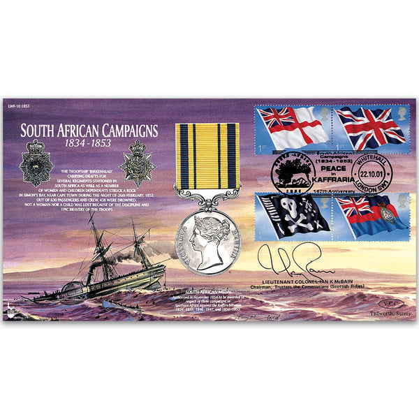2001 South African Campaigns 1834 - 1853 - Signed by Lt. Col. Ian McBain