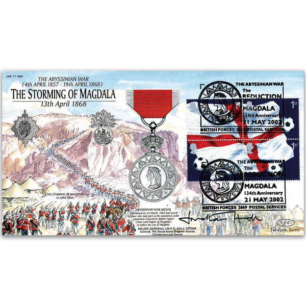2002 Storming of Magdala 1868 - Signed by Major General J. M. F. C Hall CB