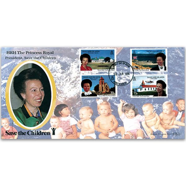 1996 Falkland Island's Princess Anne's Visit - Save the Children Official