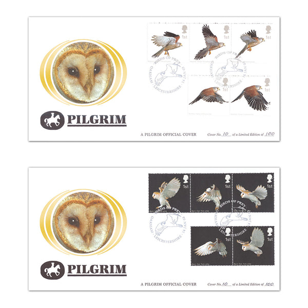 2003 Birds of Prey Pilgrim Pair of Covers - Oakham