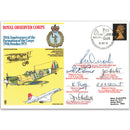 1975 Royal Observer Corps 50th - Signed A Cdr Orrock & 5 Others
