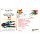 1989 HM The Queen Visits Singapore & Malaysia - Signed by Gp. Capt. Harrington