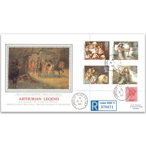 1985 Arthurian Legends - Lancelot Place SW7 - Sotheby's Cover