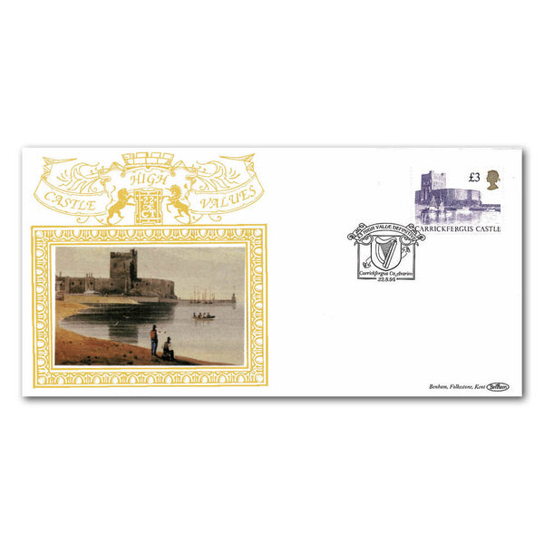 1995 Single Castle High Values Special Gold Cover - Carrickfergus