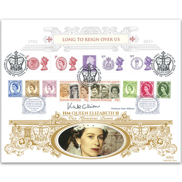 2015 Long to Reign Over Us Special Gold Cover - Signed Prof. Kate Williams