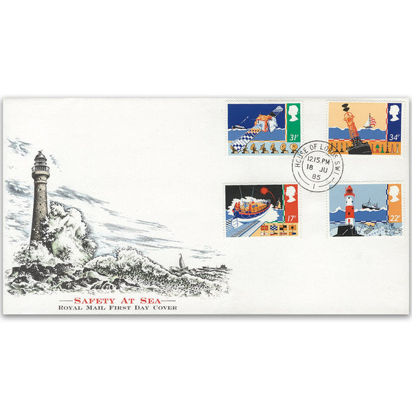 1985 Safety at Sea - Royal Mail FDC - House of Lords CDS