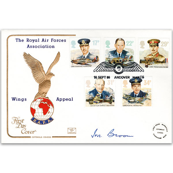 1986 RAF Cotswold Cover - Wings Appeal Official - Signed by Ivor Broom
