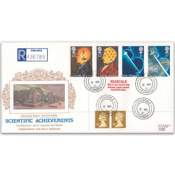 1991 Scientific Achievements - Cigarette Card Series No. 31 - Seascale, Cumbria CDS