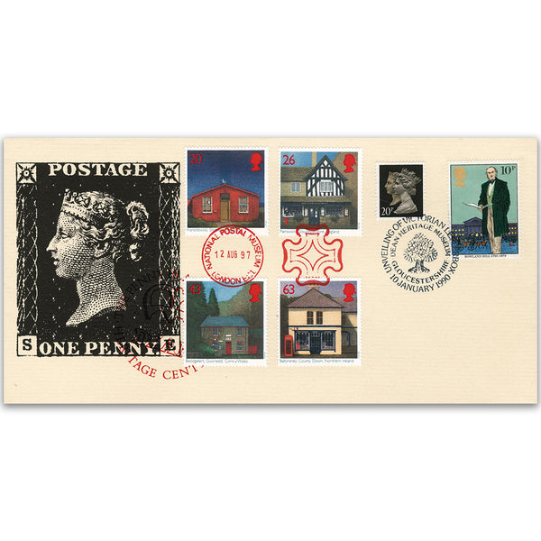 1990 Penny Black 150th - CoverCraft - Doubled Sub Post Offices 1997