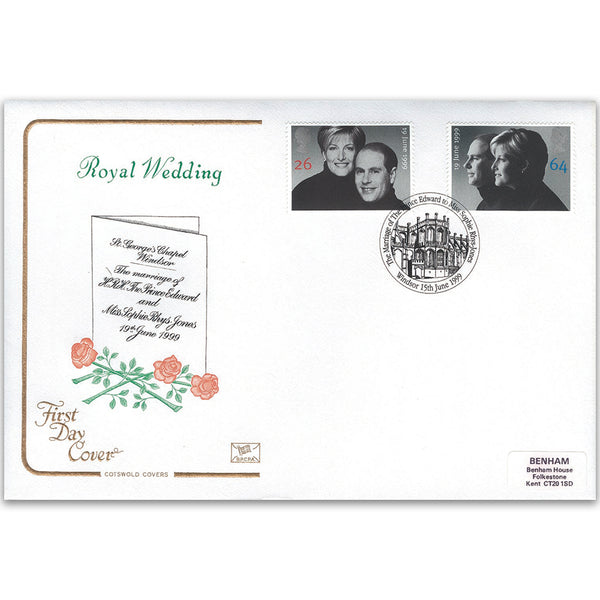 1999 Wedding Cotswold cover, Windsor round postmark