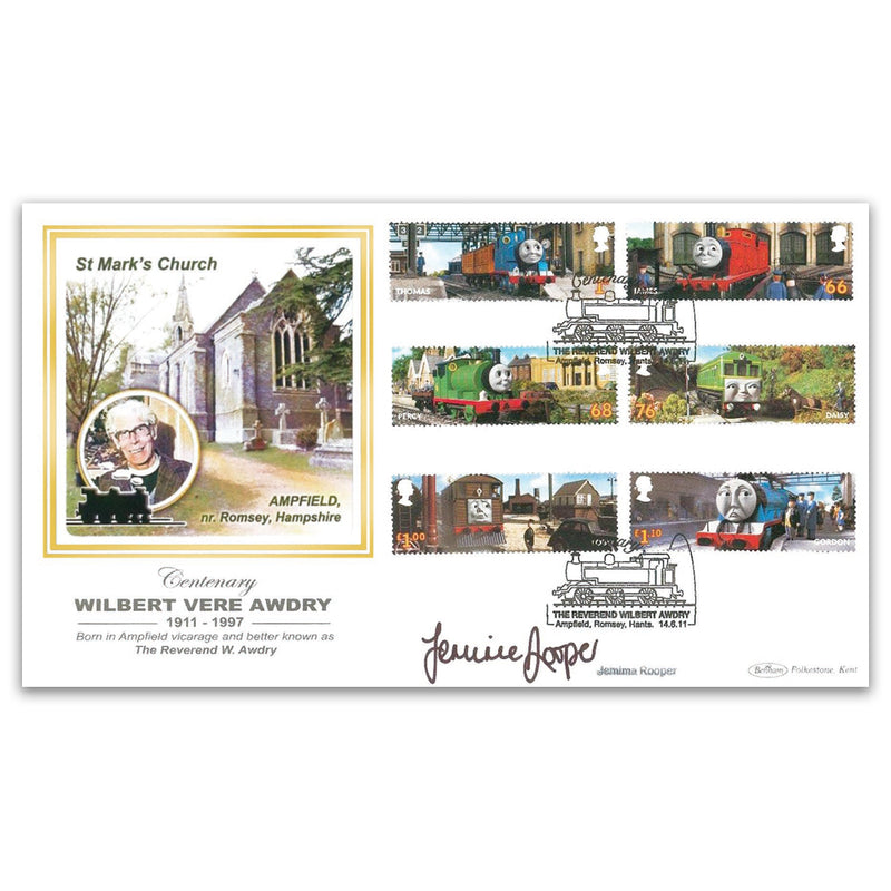 2011 Thomas the Tank Engine Stamps BLCS 5000 - Signed Jemima Rooper