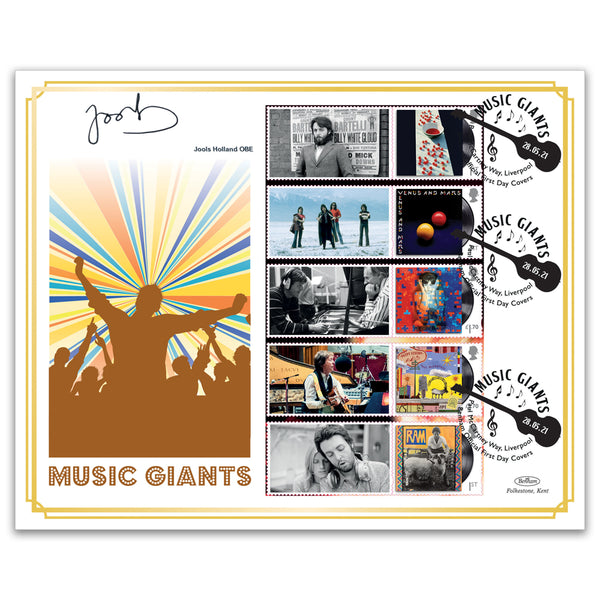 2021 Paul McCartney Generic Sheet BLCS 5000 Signed Jools Holland OBE