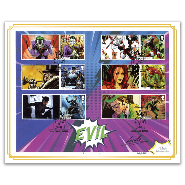 2021 DC Collection Collector Sheet BLCS Cover 2 Signed Leigh Gill_BLCS880S2
