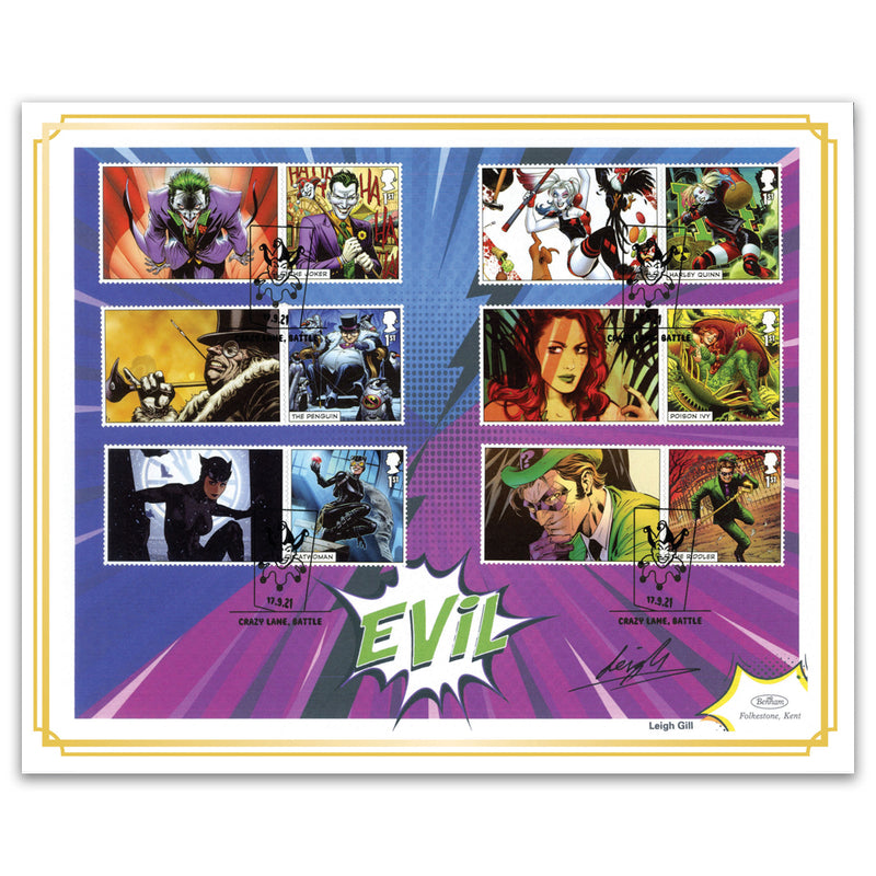 2021 DC Collection Collector Sheet BLCS Cover 2 Signed Leigh Gill_BLCS880S2