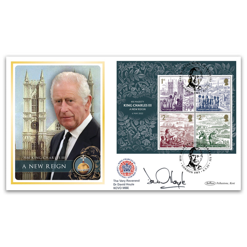 2023 Coronation of King Charles III M/S BLCS 5000 Signed The Very Reverend Dr David Hoyle KCVO MBE
