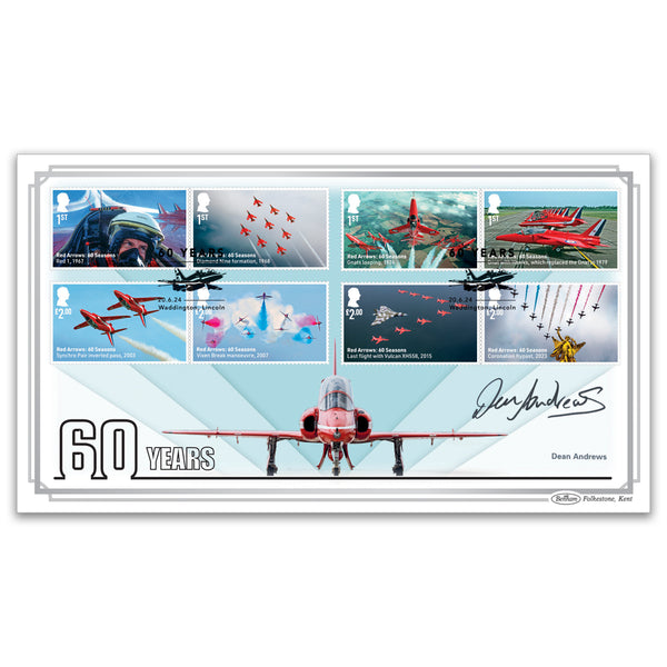 2024 Red Arrows Stamps BLCS 5000 Signed Dean Andrews
