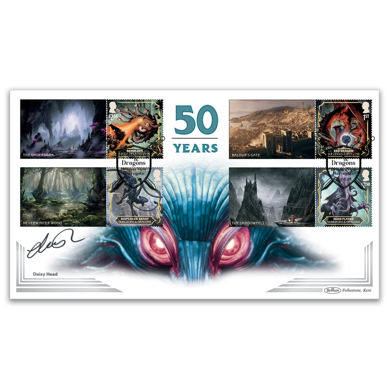 2024 Dungeons and Dragons Collector Sheet BLCS Cover 1 Signed Daisy Head