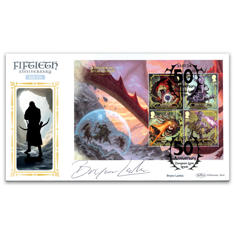 2024 Dungeons and Dragons PSB BLCS Cover 1 - (P1) Red Dragon Pane Signed Bryan Larkin