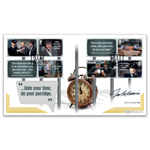 2024 Porridge Collector Sheet BLCS Coveer 2 Signed Ian La Frenais OBE