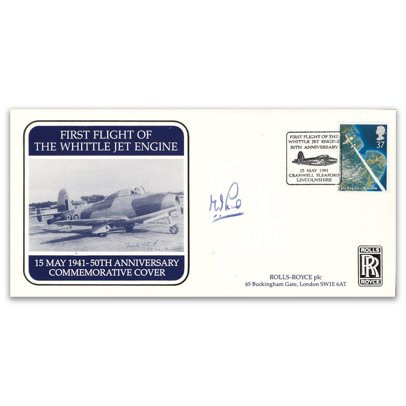 1991 First flight Whittle Jet Engine - Lincolnshire h/s - Signed