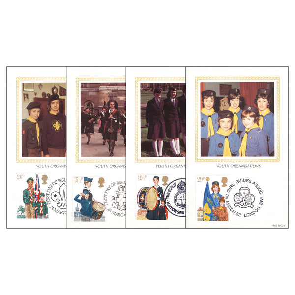 1982 Youth Organisations Benham Postcards - Set of 4