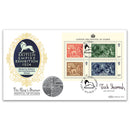 2010 Festival of Stamps, King Stamps M/S Coin Cover Signed Jack Shamash